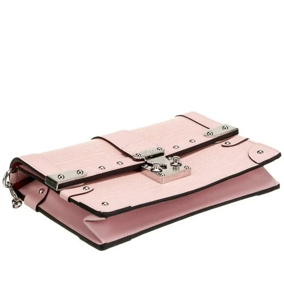Louis Vuitton Pink Epi Leather Trunk Chain Wallet